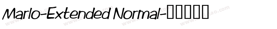 Marlo-Extended Normal字体转换